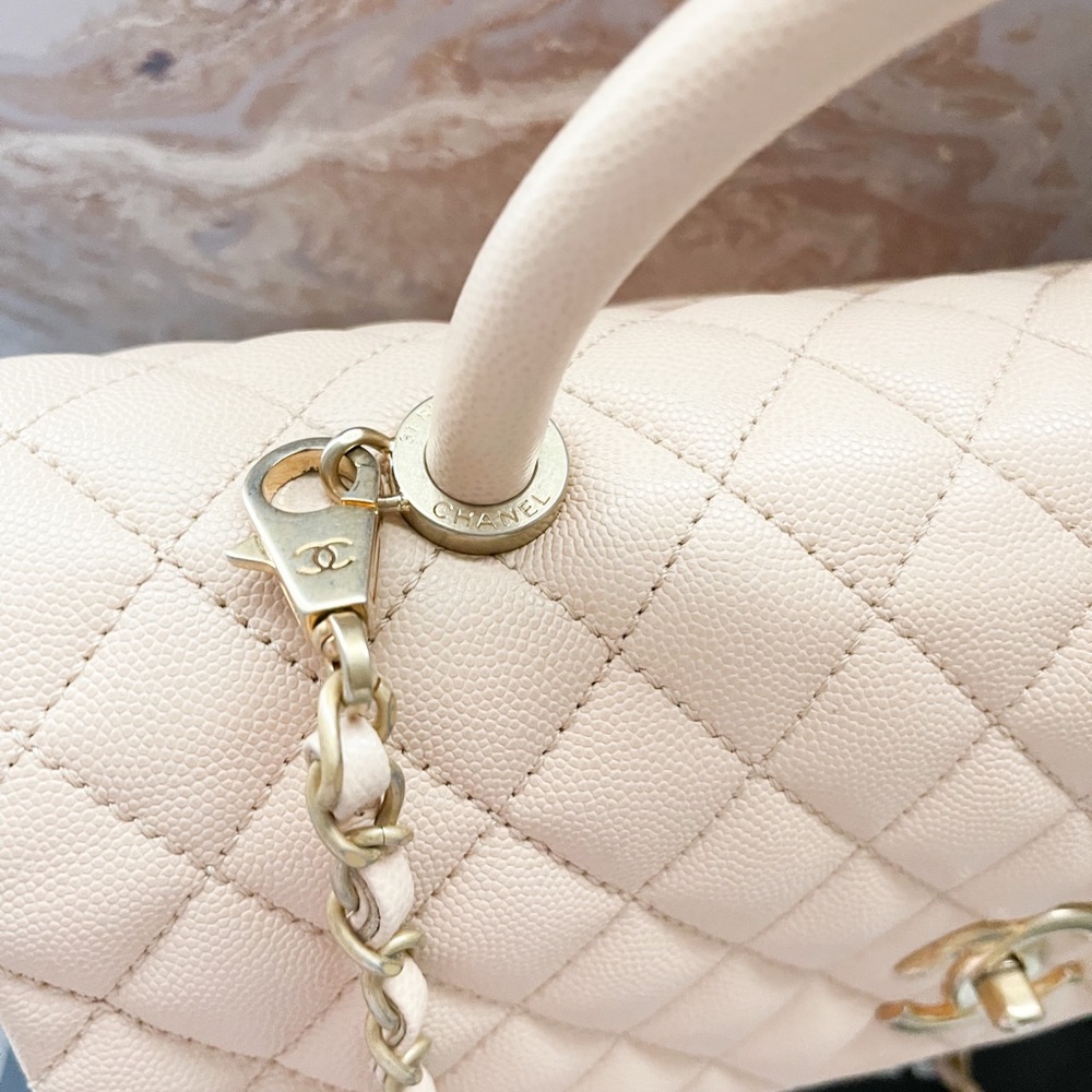 Chanel Caviar Quilted Medium Coco Handle Flap Bag - Picture 13 of 15